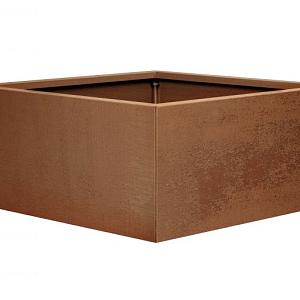 FST Bloembak vlak - CORTEN 90x90x60 cm