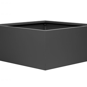 FST Bloembak vlak - ANTRACIET 90x90x60 cm