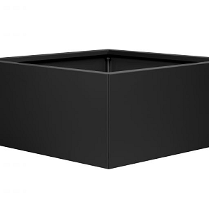 FST Bloembak vlak - GRAFIET ZWART 90x90x60 cm