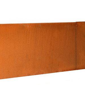 Hoekstuk UITWENDIG t.b.v. borderpaneel 28 cm Corten
