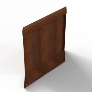 Bloembak Module+ Parallel paneel (E) 60x56 cm R CORTEN