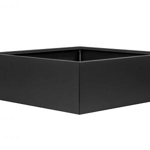 FST Bloembak vlak - GRAFIET ZWART 150x150x40