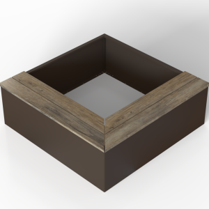 Zitbank - L VORM 240X240X41 MAGNOLIA