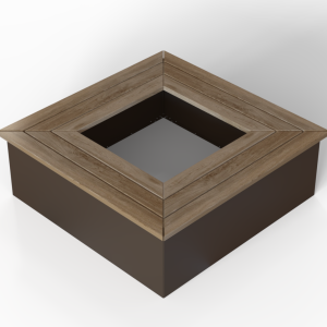 Zitbank - VIERKANT 270X270X45.5 DOUGLAS