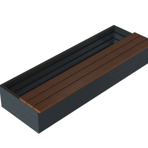 Zitbank - RECHT 240x47 HARDHOUT