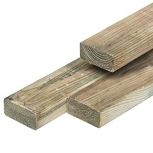 Midden-Europees Grenen ligger groen geïmpregneerd geschaafd 4rh 4.4x6.8x240 cm