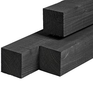 Zwart geimpregneerd/gespoten palen