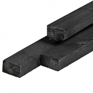 Zwart geimpregneerd/gespoten regels