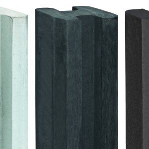 Beton-afdekpet antraciet gecoat diamantkop 14x14x5cm zonder uitsparing