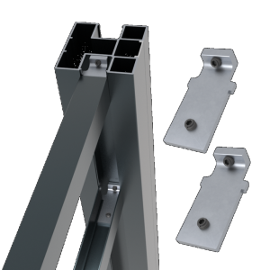 Aluminium sight afstandhouder Antraciet 7016