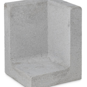 L hoekelement 50x50x120 grijs