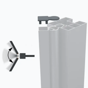 Boston afdek-kap en schroeven voor hoekprofiel variabel