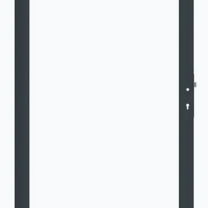 Boston alu vulbaar poortframe 98x183cm RAL9005 incl insteekslot