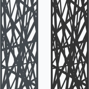 Boston Decopaneel Hera verticaal 58x182cm dikte 2 mm RAL9005