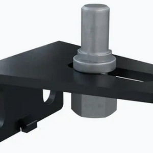 Boston Poortbeugel RAL9005 voor paalmontage onderzijde poort