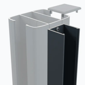 Boston Wand hoekprofiel L=190cm RAL7016