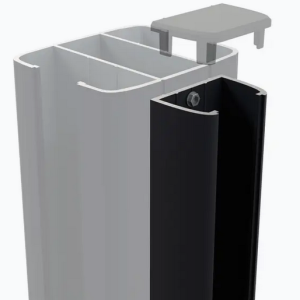 Boston Wand hoekprofiel L=190cm RAL9005