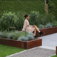 Borderpaneel Cortenstaal