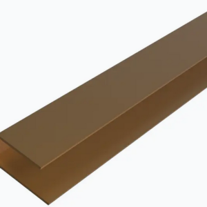 Alu WEO Essential Gardenwall F-profiel Teak 35x45mm L=300 cm RAL8024