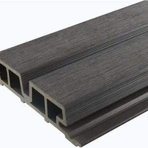 WPC Dubbel rhombus Dark Grey 33x170mm (wb 140mm) L=390 cm Brandklasse D t.b.v. GEVEL