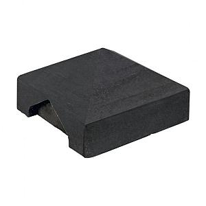 Beton-afdekpet antraciet gecoat diamantkop 14x14x5cm zonder uitsparing