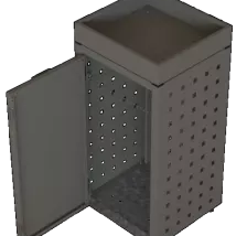 FST Kliko ombouw 120 Liter - 1 stuk TAUPE met tuinbak