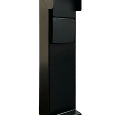 Glampère PRO+ Luxe dubbel stopcontact VLONDER met kabeldoos Zwart (incl. afdekkap en installatiedraa