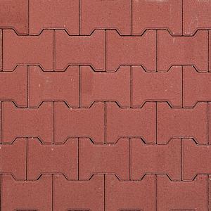H-profiel steen 8 cm 19.8x16.3x8 cm Rood **MP**