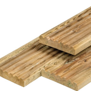 Midden-Europees grenen vlonderplank groen geimpregneerd 2.8x14.0x240 cm