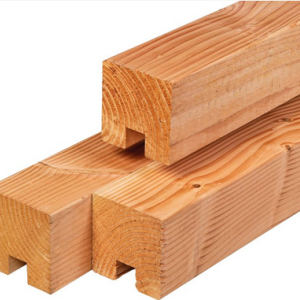 Douglas palen stapelbouw 11.0x11.0x300cm eindpaal geschaafd