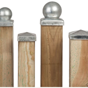 Paalornament verzinkt Bol/plaat 7.1x7.1 cm