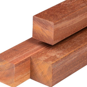 Hardhouten paal 8.5x8.5x400 cm glad geschaafd. ongepunt - duurzaamheidsklasse 1