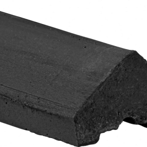 Beton-afdekkap antraciet gecoat diamantkop 180cm