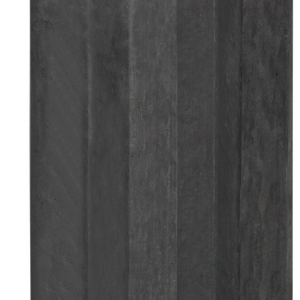 Beton-sleufpaal 10x10x275 antraciet Vlakke kop tussenmodel brede ondersleuf