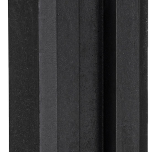 Beton-sleufpaal antraciet gecoat 10x10x275 Vlakke kop tussenmodel brede ondersleuf