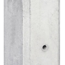 ACTIE Beton-paal t.b.v. dubbele onderplaat wit/grijs diamantkop 10x10x308cm