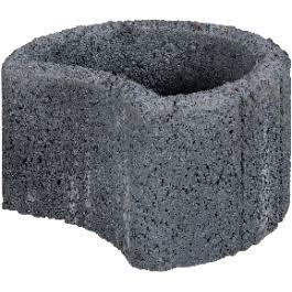 Beplantingselementen Moonflor Zwart Ø35x20 cm