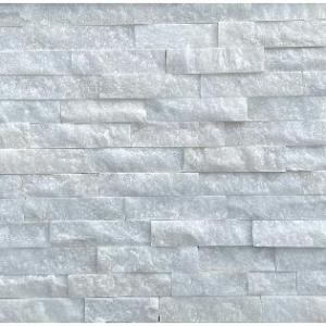 Natuursteen Stone Panels White Quarzite Breukruw 60x15x1.5-2.5 cm