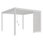 Aluminium overkapping Louvrepaneel 113.3 cm verticaal wit