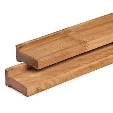 Bangkirai hardhout afwateringsbalk 4.5x9x300 cm kunstmatig gedroogd | geschaafd