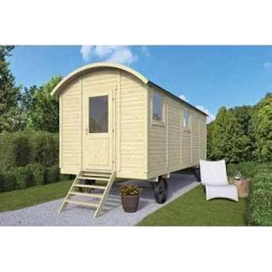 Circuswagen Angelo | 19mm | vuren onbehandeld | 600x240 cm | excl | onderstel