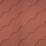 Dakshingles hexagonaal rood - pak 3 m²