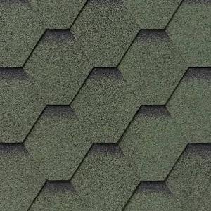 Dakshingles hexagonaal ultra groen 3m²