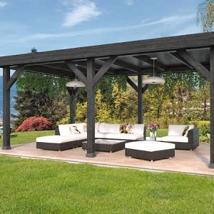 DHZ Rijssen Douglas 600x400 cm zwart geïmpregneerd