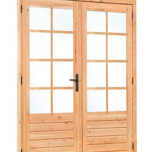 Douglas dubbele glas deur dubbelglas 8-ruits B2050xH2150mm buitenmaat | linksdraaiend