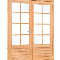 Douglas dubbele glas deur dubbelglas 8-ruits B2050xH2150mm buitenmaat | linksdraaiend (rvs beslagset