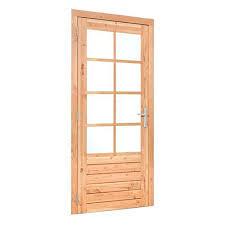 Douglas enkele glas deur dubbelglas 8-ruits B1100xH2150mm buitenmaat | rechtsdraaiend (rvs beslagset