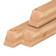 Douglas paal 8.8x8.8x190 cm | gedroogd | geschaafd | schuine kop
