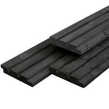Douglas triple profiel 1.9x13x300 cm zwart gespoten