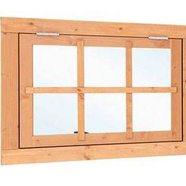 Douglas uitzetraam 6-ruits B900xH700mm buitenmaat (rvs beslagset)